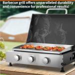 CIG Garden 3-Burner Propane Gas Grill Combo