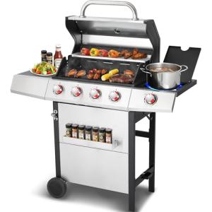 IdeaMaxx Propane and Charcoal Grill Combo