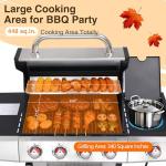 IdeaMaxx Propane and Charcoal Grill Combo