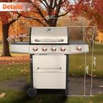 IdeaMaxx Propane and Charcoal Grill Combo