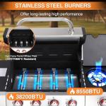 IdeaMaxx Propane and Charcoal Grill Combo