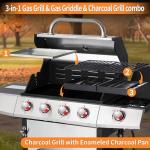 IdeaMaxx Propane and Charcoal Grill Combo