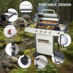 IdeaMaxx Propane and Charcoal Grill Combo
