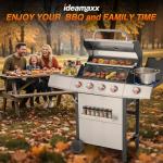 IdeaMaxx Propane and Charcoal Grill Combo