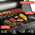 LOUAORIS 3-Burner Stainless Steel Propane Grill
