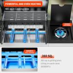 LOUAORIS 3-Burner Stainless Steel Propane Grill