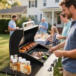 LOUAORIS 3-Burner Stainless Steel Propane Grill