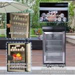 Outdoor Kitchen Island with Grill, Sink & Fridge