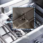 98-Inch Outdoor Kitchen Island with Grill and Sink