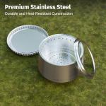 EAST OAK 29" Smokeless Stainless Steel Fire Pit