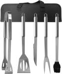 5-Piece Stainless Steel BBQ Tool Set with Case
