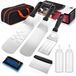 8-Piece Griddle Accessories Kit with Carry Bag