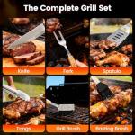 Heavy Duty BBQ Grill Tool Set for Dad