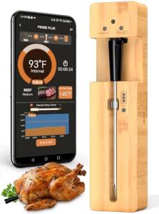Wireless Meat Thermometer with Real-Time Alerts