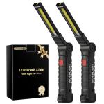 Rechargeable LED Work Light with Magnetic Base - 2 Pack