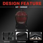 Kamado Joe Classic Grill Cover, Waterproof Black