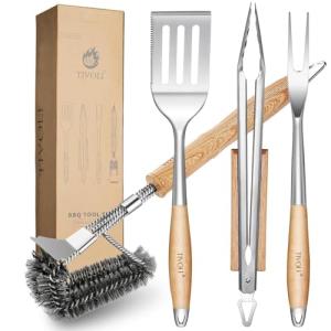TIVOLI 4-Piece Heavy Duty BBQ Tool Set