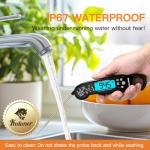 Waterproof Instant Read Meat Thermometer with Probe