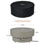 32.5-inch Round Propane Fire Pit Table