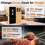 Wireless Meat Thermometer with 2 Probes for Grilling