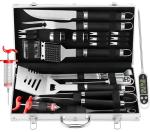 24PCS Grilljoy BBQ Tool Set with Thermometer