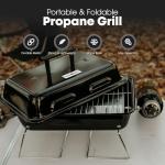 GasOne GPT-25 Portable Propane Grill with Adjustable Legs