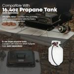 GasOne GPT-25 Portable Propane Grill with Adjustable Legs
