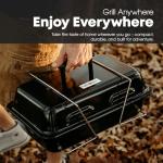 GasOne GPT-25 Portable Propane Grill with Adjustable Legs