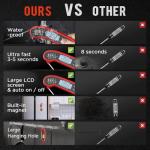 Instant Read Waterproof Meat Thermometer for Grilling