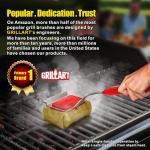 GRILLART Bristle-Free Grill Brush with Replaceable Head