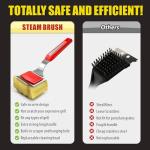 GRILLART Bristle-Free Grill Brush with Replaceable Head