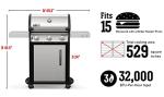 Weber Spirit S-315 Stainless Steel Gas Grill
