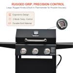Brand-Man 3-Burner Propane Gas Grill with Thermometer