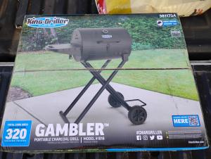 Char-Griller King-Griller Gambler Portable Charcoal Grill