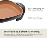 Bella 12-Inch Electric Skillet with Non-Stick Surface
