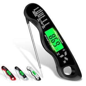Digital Meat Thermometer with Waterproof Design and Backlight
