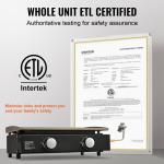 Uimoso 22-Inch Gas Griddle with Dual Burners