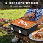 Uimoso 22-Inch Gas Griddle with Dual Burners