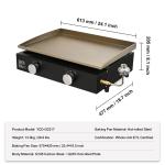 Uimoso 22-Inch Gas Griddle with Dual Burners
