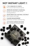 Coconut Charcoal Cubes - Clean Burn Natural Coals