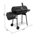 Royal Gourmet 30" Charcoal Grill with Smoker