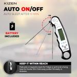 Kizen Instant Read Meat Thermometer - Red