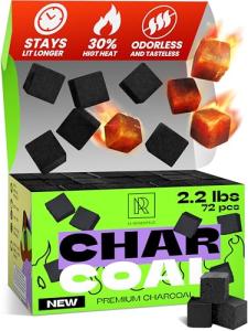 Coconut Charcoal Cubes - XL 72 Count Pack