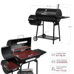 Royal Gourmet 76.2 cm Charcoal Grill with Smoker