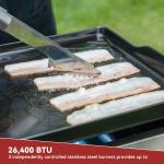 Royal Gourmet 3-Burner Portable Gas Grill Griddle