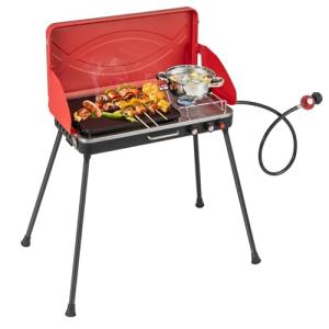CLEEMAN Portable 2-Burner Camping Gas Grill