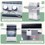 4-Burner Stainless Steel Propane Gas Grill