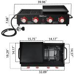Creole Feast GD4002T Portable 4-Burner Propane Grill