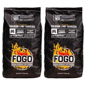 FOGO Premium Hardwood Lump Charcoal 2-Pack 17.6 lb