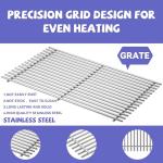 17.5 Inch Stainless Steel BBQ Grill Grates - 2 Pack